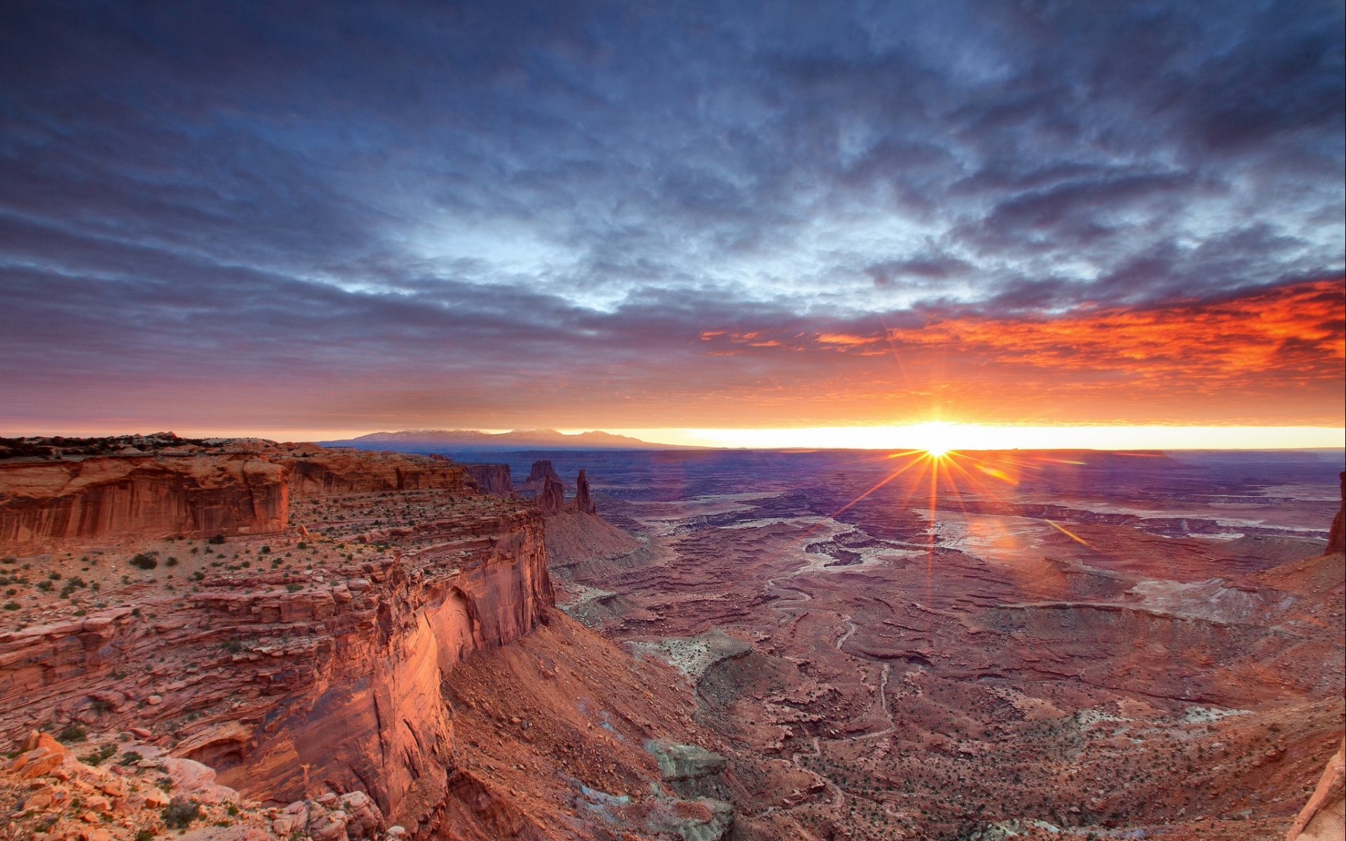 landscapes, Desert, Canyon, Valley, Rock, Stone, Sky, Clouds, Sunset, Sunrise Wallpaper
