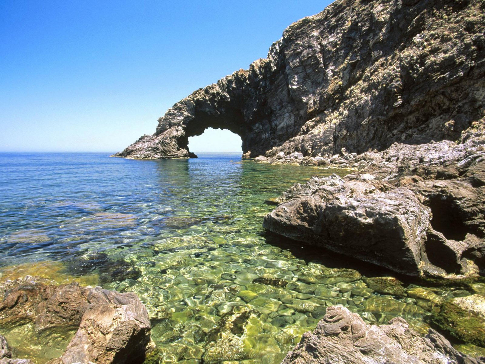 rocks, Sicily, Arches, Sea, Beaches Wallpaper