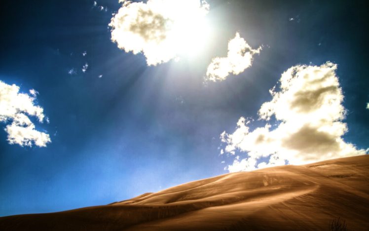 clouds, Landscapes, Nature, Deserts, Sunlight, Skyscapes HD Wallpaper Desktop Background