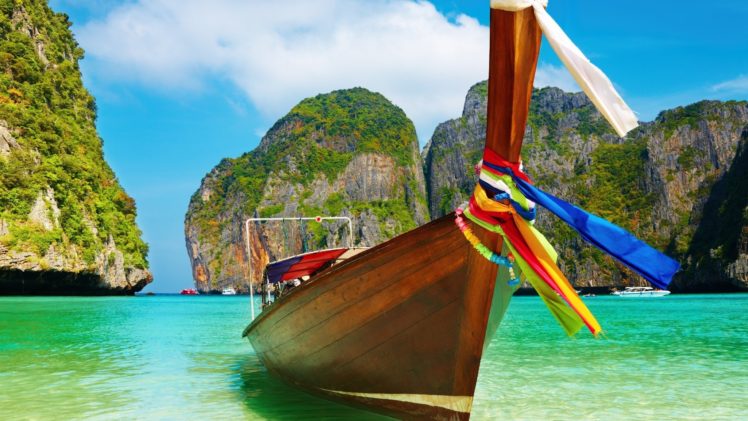 tropical, Boats, Beaches HD Wallpaper Desktop Background
