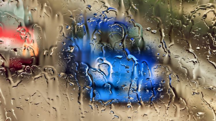 rain, Cars, Rain, On, Glass HD Wallpaper Desktop Background