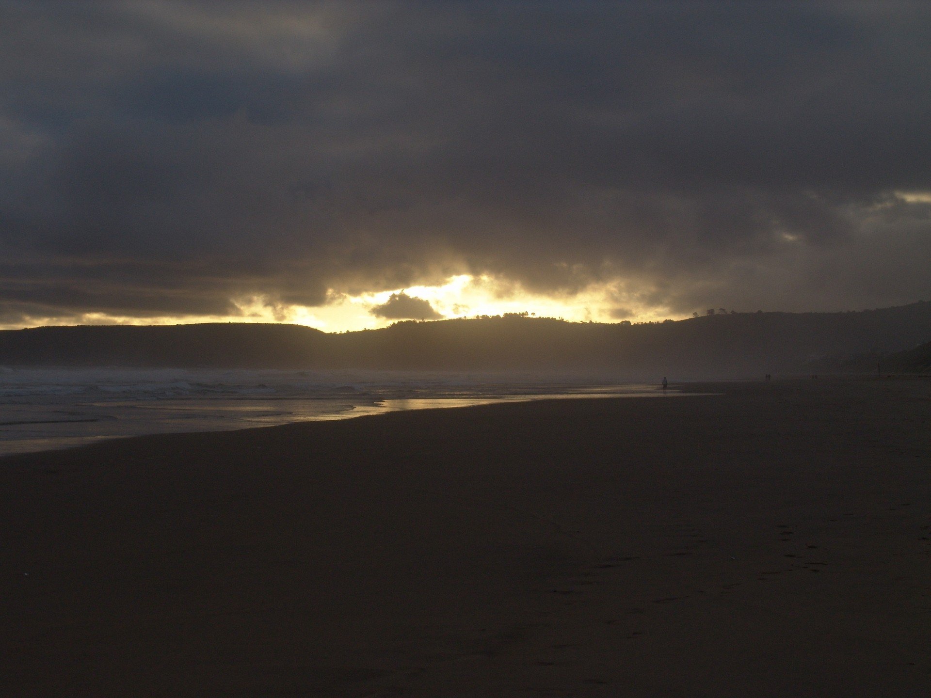sunset, Clouds, Sand, Beaches Wallpaper