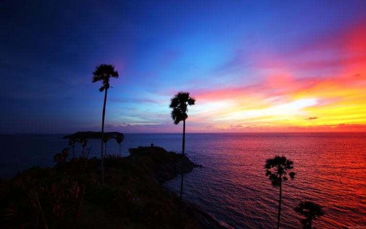 water, Sunset, Ocean, Beaches HD Wallpaper Desktop Background