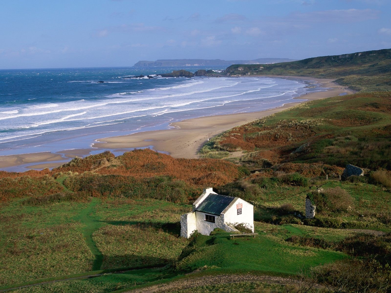 white, Houses, Ireland, Parks, Bay Wallpaper