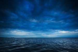 water, Blue, Ocean, Clouds, Horizon, Waves, Lakes, Waterscapes, Sea