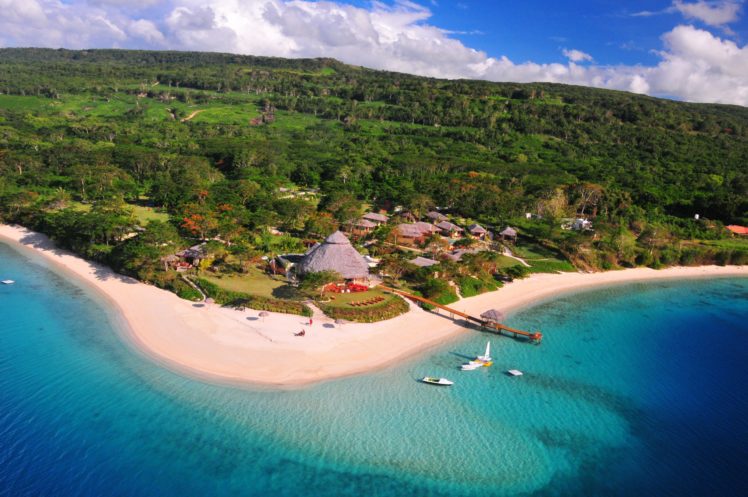 tropics, Coast, Scenery, Vanuatu, South, Pacific, Ocean, Village, Nature HD Wallpaper Desktop Background