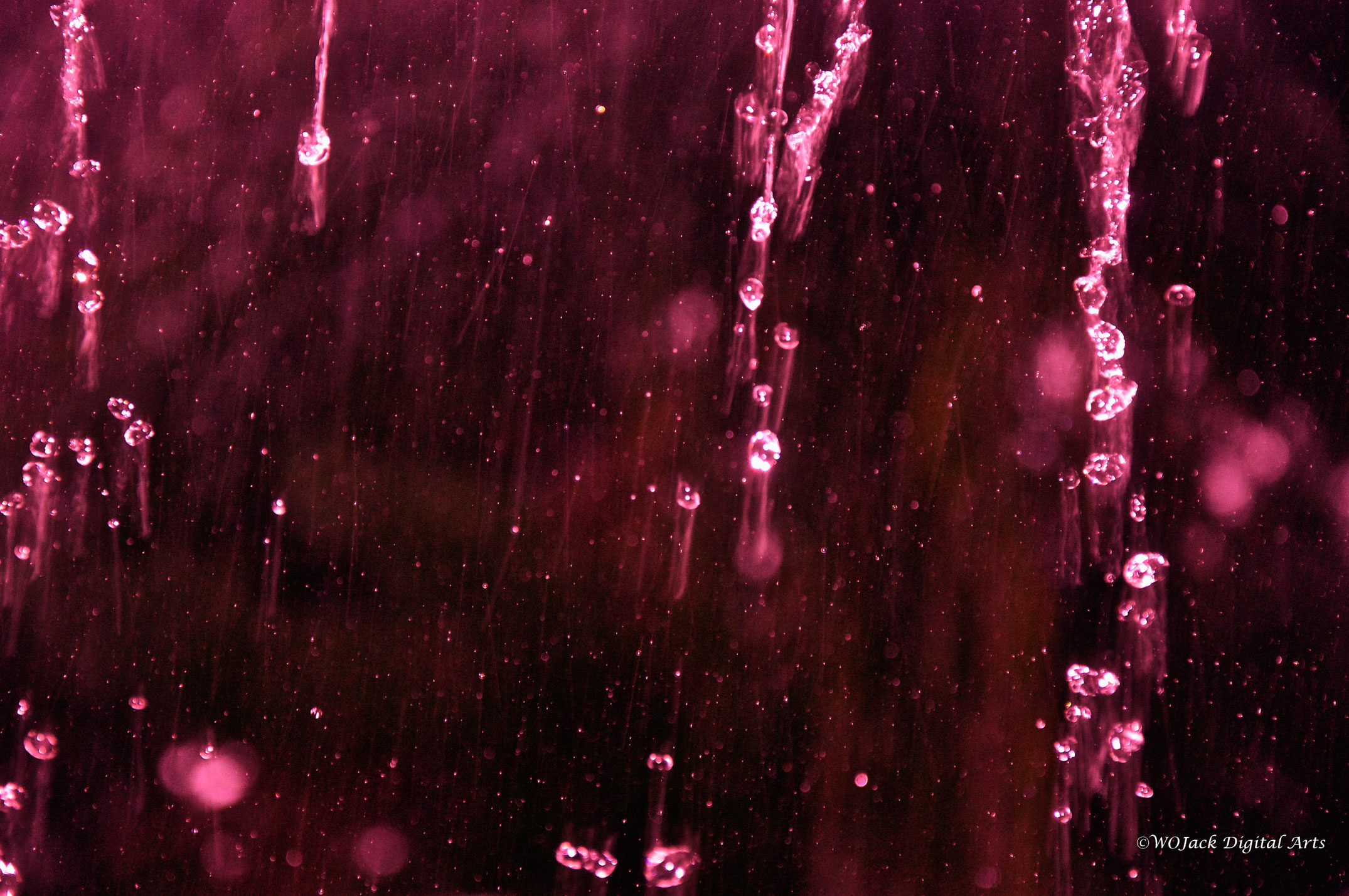 red, Rain, Storm, Glass, Window, Abstract, Bokeh Wallpaper