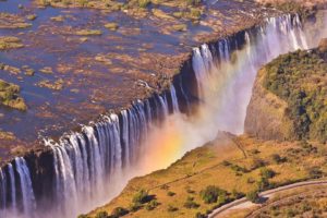 waterfalls, Nature, Landscapes, Rivers, Roads, Spray, Slpash, Africa
