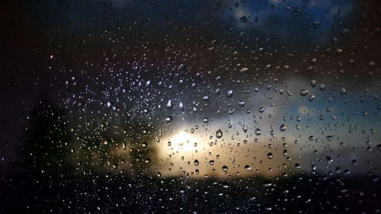 drops, Rain, Window, Glass, Bokeh HD Wallpaper Desktop Background