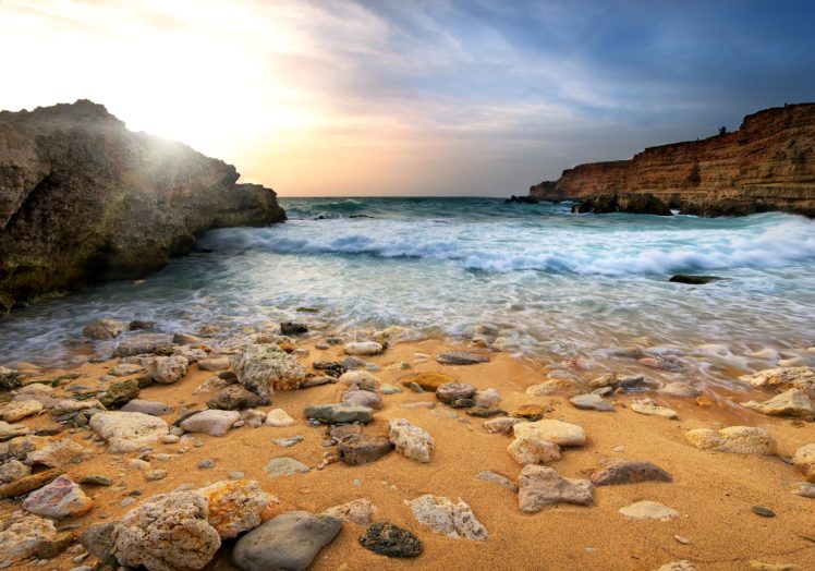 sea, Coast, Scenery, Stones, Nature HD Wallpaper Desktop Background