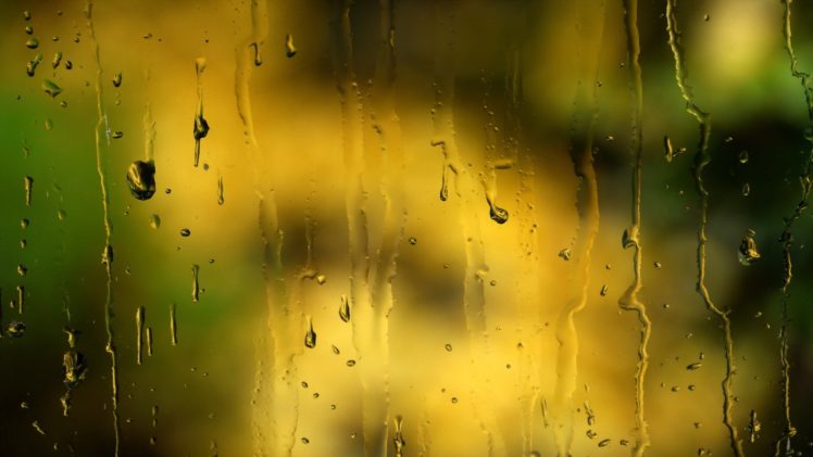 window, Glass, Drops, Rain, Bokeh HD Wallpaper Desktop Background