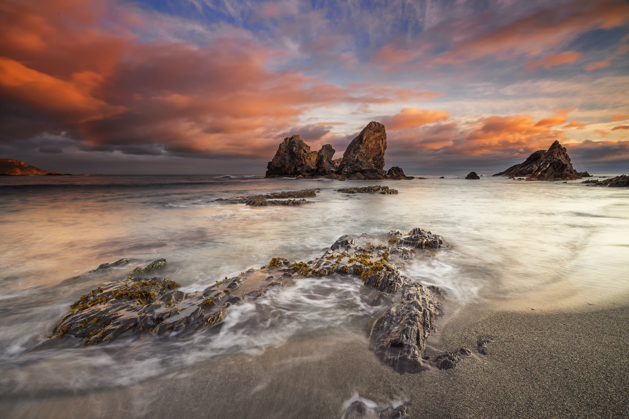 ocean, Beaches, Season, Nature, Landscapes, Wallpapers, Summer, Sunrises, Sunsets, Zibeline Wallpaper