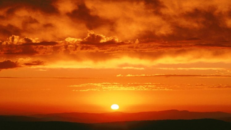 sky, Nature, Blue, Sun, Sunset, Orange, Clouds, Sunrise, Colors HD Wallpaper Desktop Background