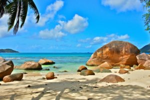 ocean, Seychelles, Exotic, Nature, Relaxation, Beaches, Sand, Sky, Clouds