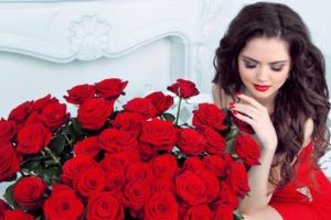 red, Elegant, Roses, Beautiful, Photography, Serene, Beauty, Woman, Girl