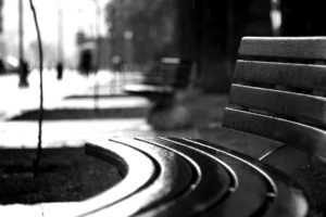 bench, Rain, Bw, Black, White, Monochrome, Mood, Drops
