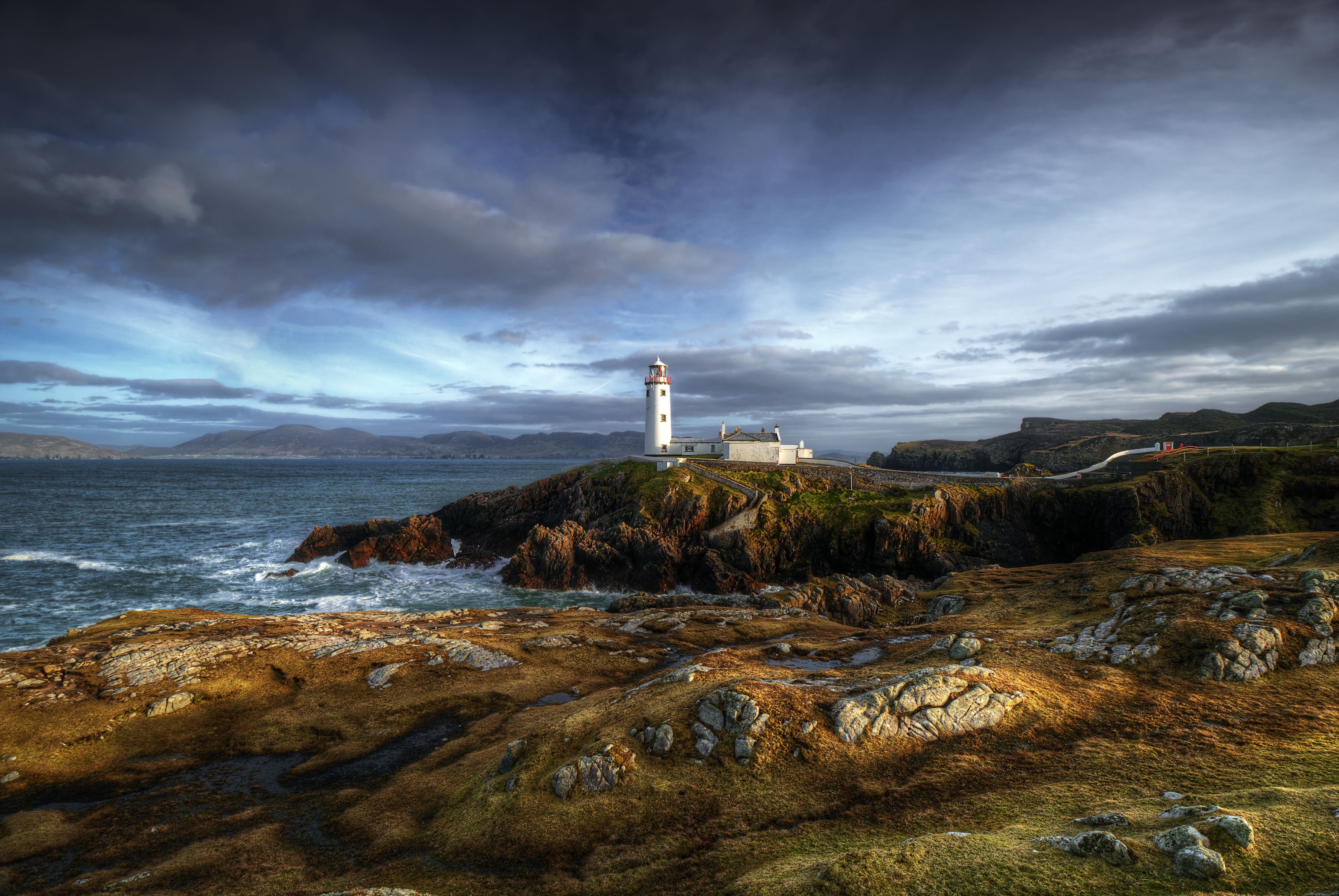 fanad, Head, County, Donegal, Ireland, Lighthouse, Sea, Ocean, Coast Wallpaper