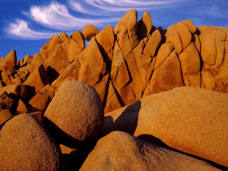 Joshua Tree National Park Huge Rocks Wallpapers Hd Desktop And