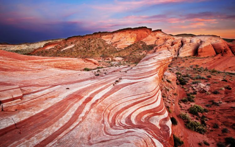 desert, Nature, Rocks, America, Rocks, Patterns, Sky HD Wallpaper Desktop Background
