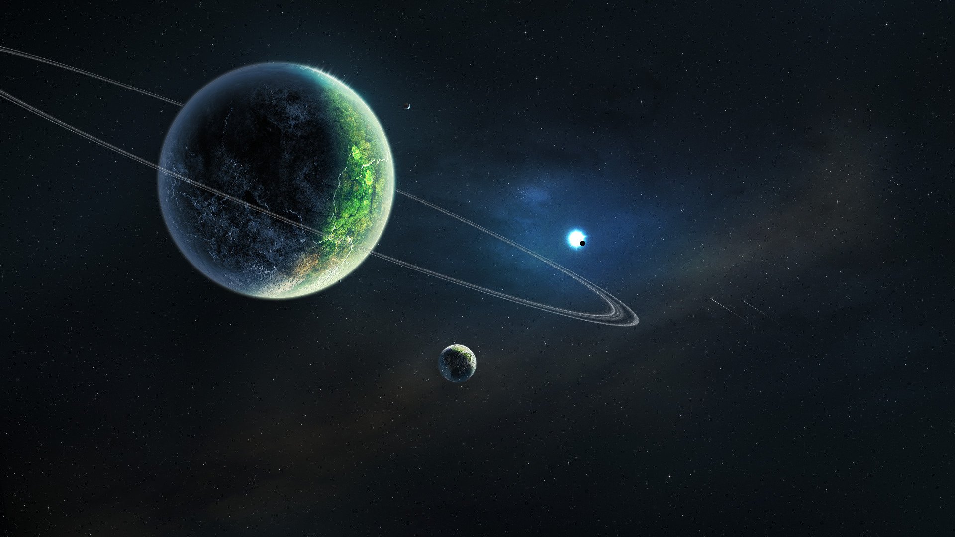 cosmos planets universe wallpaper