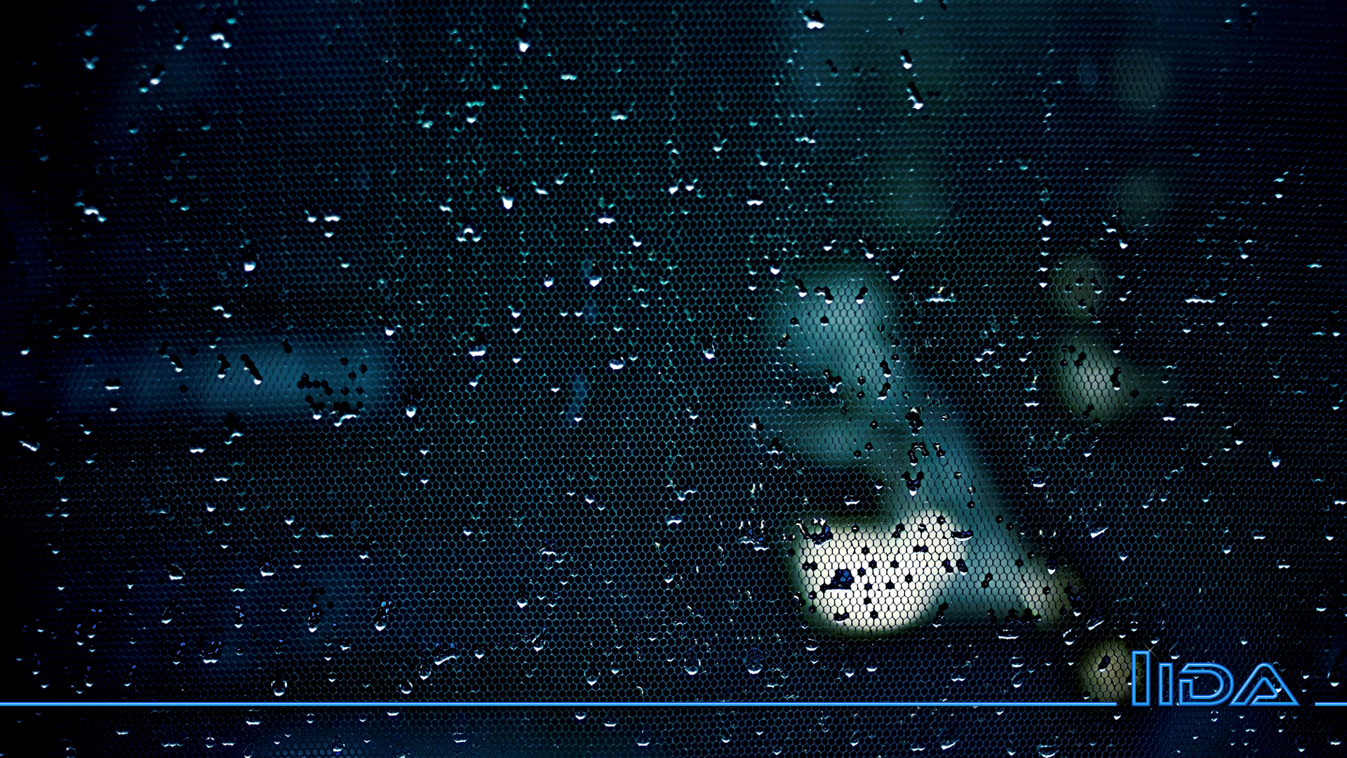 water, Droplets, Nets Wallpaper