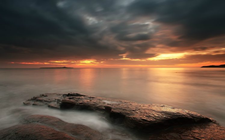 sunset, Clouds, Sun, Skies, Sea HD Wallpaper Desktop Background