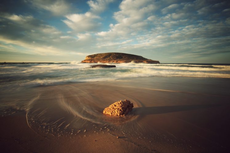 surf, Ibiza, Beach, Water, Landscape, Sky HD Wallpaper Desktop Background