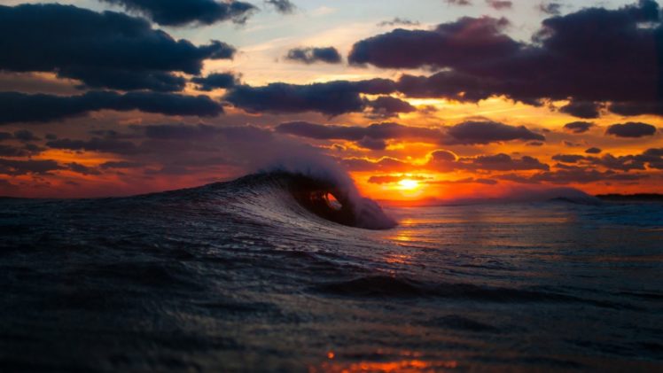 the, Amazing, West, Of, The, Sun, Ocean, The, Waves, The, Sky, Cloud HD Wallpaper Desktop Background