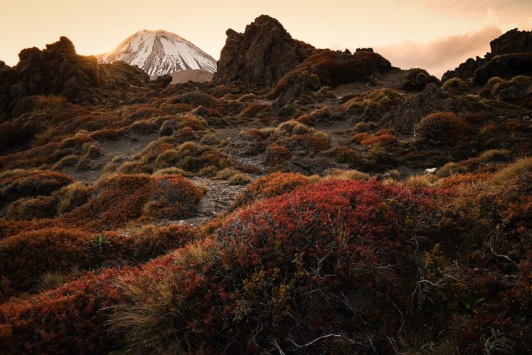 mountain, Volcano, Stratovolcano, Mount, Ngauruhoe, Tongariro, New, Zealand HD Wallpaper Desktop Background