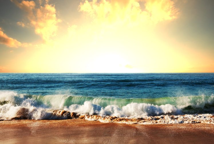 sea, Waves, Coast, Sky, Nature HD Wallpaper Desktop Background