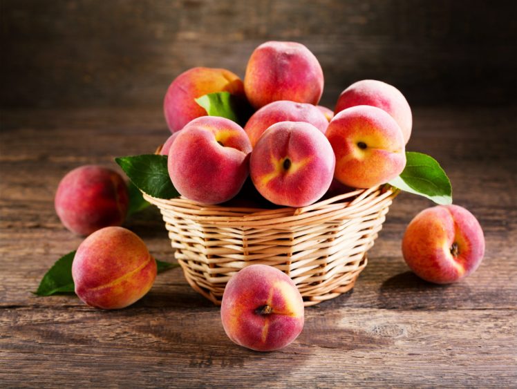 peaches, Table, Delicious, Summer, Fruits, Fresh, Basket, Food HD Wallpaper Desktop Background