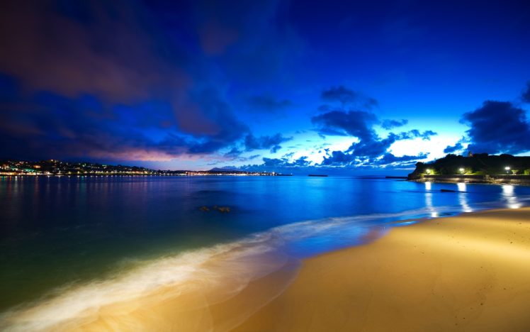 sea, Landscape, Sky, Beauty, Blue, Beach HD Wallpaper Desktop Background