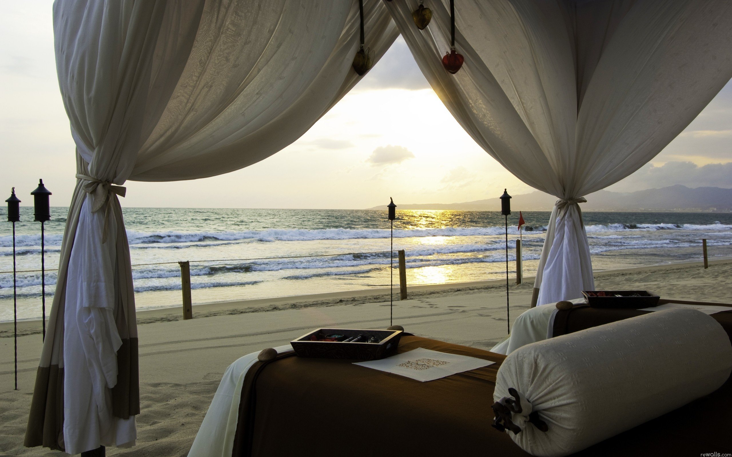 beach, Sea, Landscape, Sky, Beauty, Blue Wallpaper