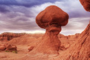 mushroom, Stone, In, The, Desert