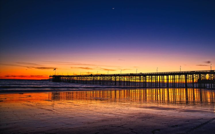 sunset, Beach, Sky, Colors, Beauty, Beautiful, Summer HD Wallpaper Desktop Background