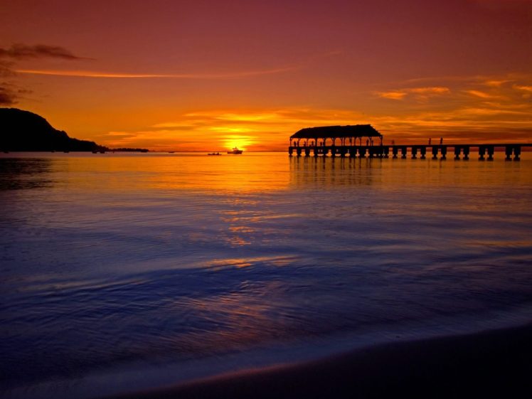 sunset, Summer, Beauty, Beautiful, Sea, Beach, Nature, Landscape, Ocean HD Wallpaper Desktop Background