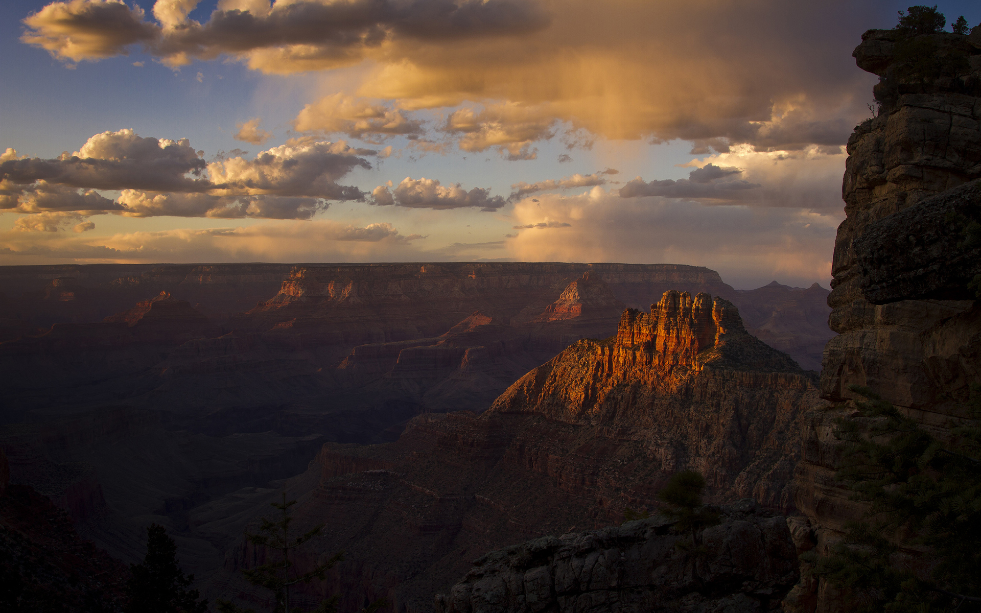 grand, Canyon, Canyon, Landscape, Desert, Sky, Clouds Wallpapers HD