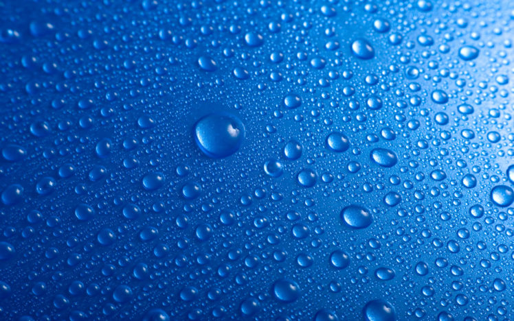water, Blue, Wet, Water, Drops, Macro, Condensation HD Wallpaper Desktop Background