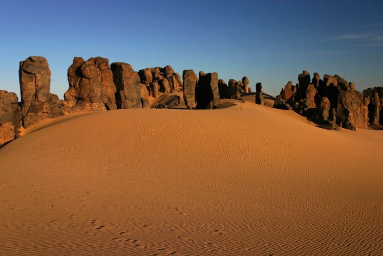 desierto, Sahara, Rocas, Dunas HD Wallpaper Desktop Background