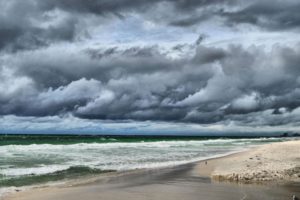 storm, Weather, Rain, Sky, Clouds, Nature, Sea, Ocean, Beach, Waves