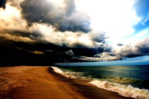 storm, Weather, Rain, Sky, Clouds, Nature, Sea, Ocean, Waves, Beach