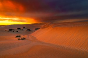 eucla, Australia, Sky, Clouds, Glow, Desert, Sand