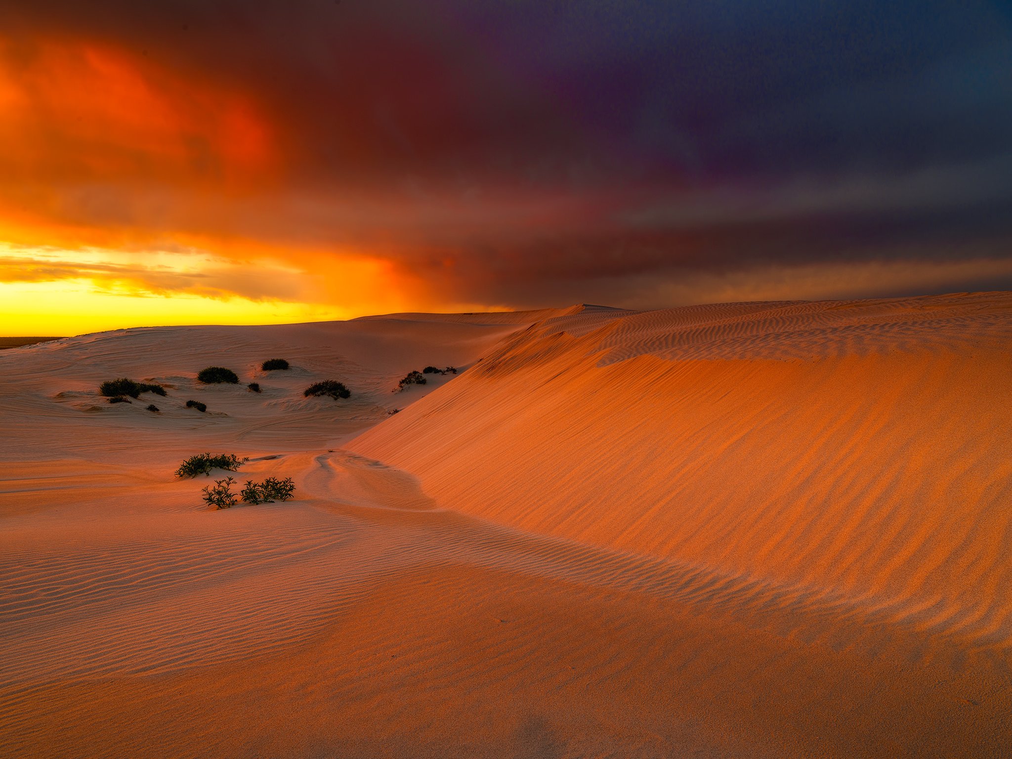 eucla, Australia, Sky, Clouds, Glow, Desert, Sand Wallpaper