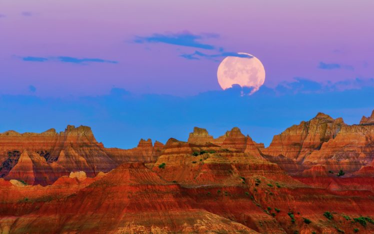 south, Dakota, Badlands, National, Park, Morning, United, States HD Wallpaper Desktop Background
