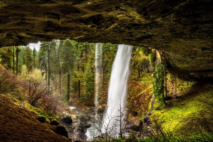 usa, Parks, Waterfalls, Forests, Silver, Falls, State, Park, Nature HD Wallpaper Desktop Background