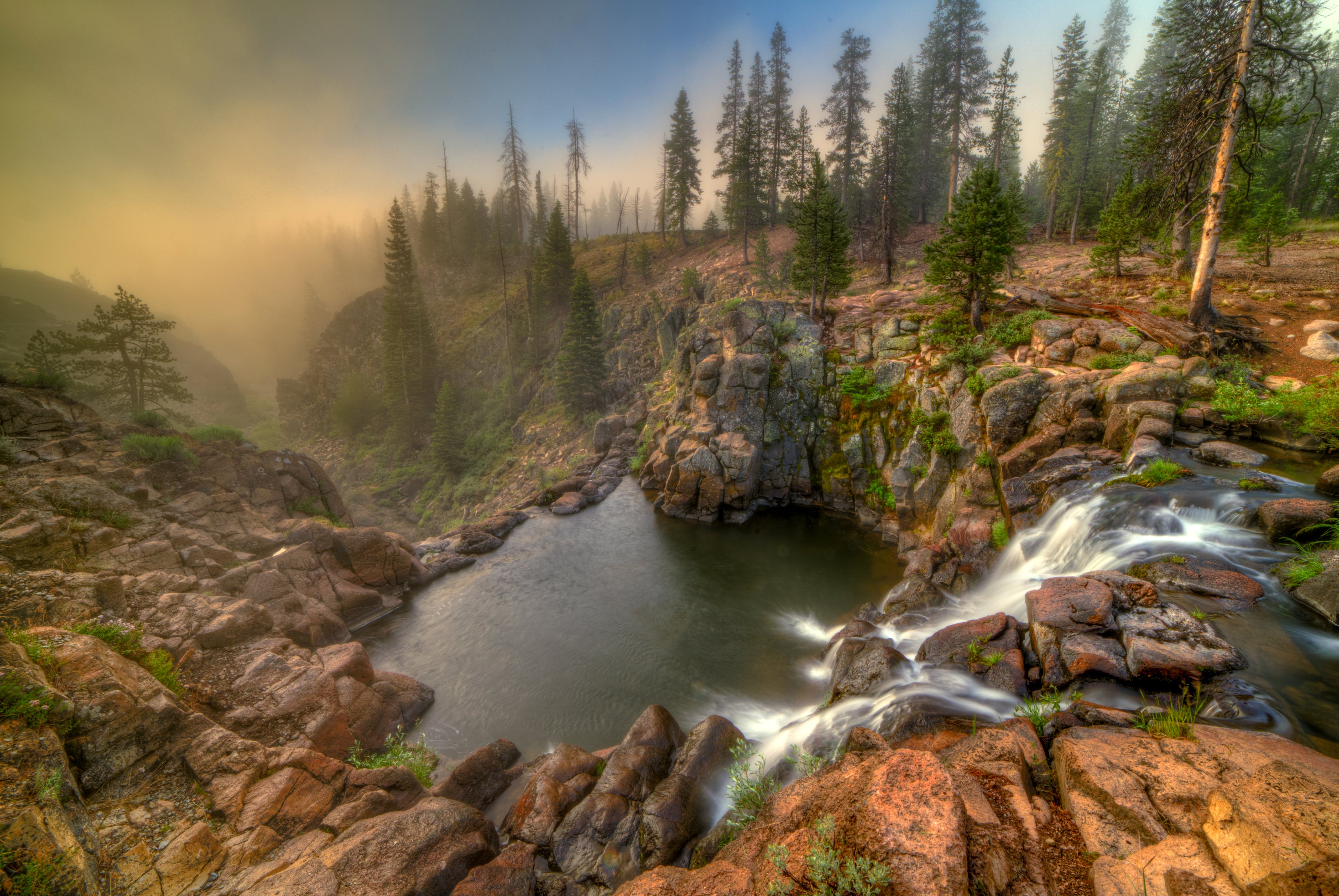 usa, Waterfalls, Lake, California, Canyon, Fir, Webber, Falls, Nature Wallpaper