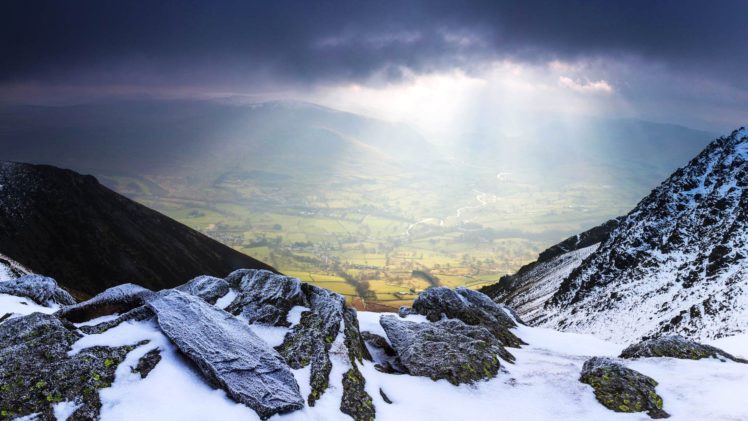 beautiful, Nature, Saint, John, England, Valley, Mountains, Snow HD Wallpaper Desktop Background