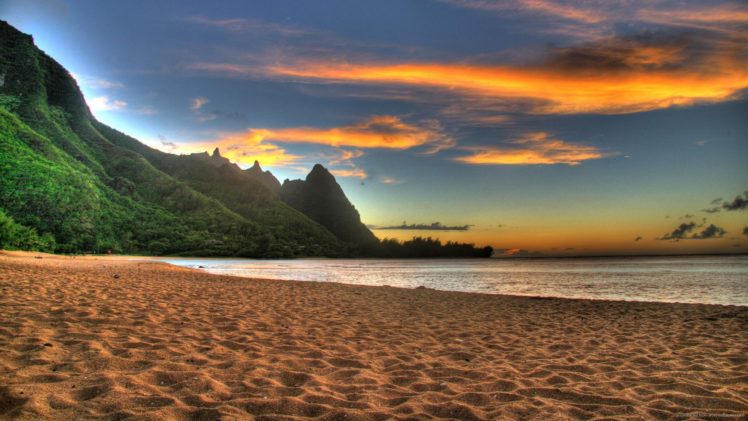 playa, Mar, Arboles, Naturaleza HD Wallpaper Desktop Background