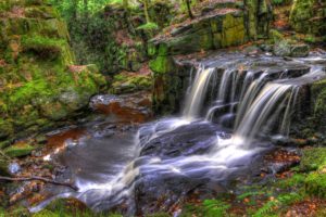 england, Waterfalls, Moss, Jepsons, Clough, Waterfall, Rivington, Nature