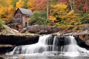 nature, Forest, House, Autumn, Amazing, Beauty, Waterfall, Landscape